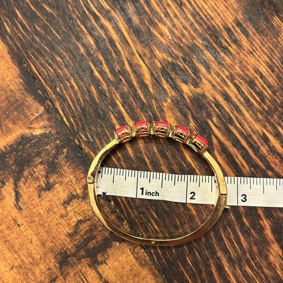 Kate Spade Stackable Gold & Pink Bangle - Picture 7 of 7